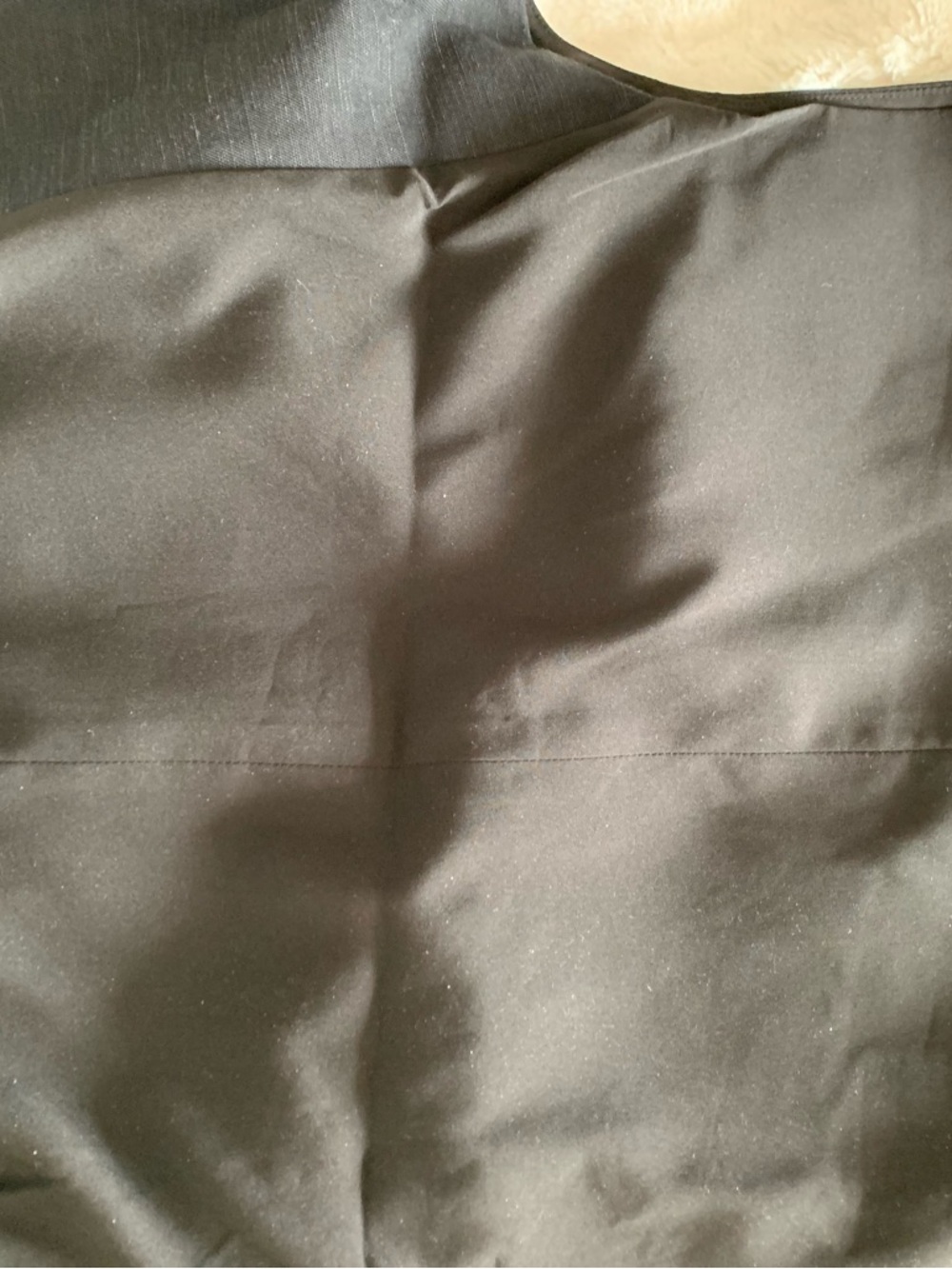 7 for all mankind women’s 5 button Black XL Blazer Vest Linen blend - Picture 5 of 7